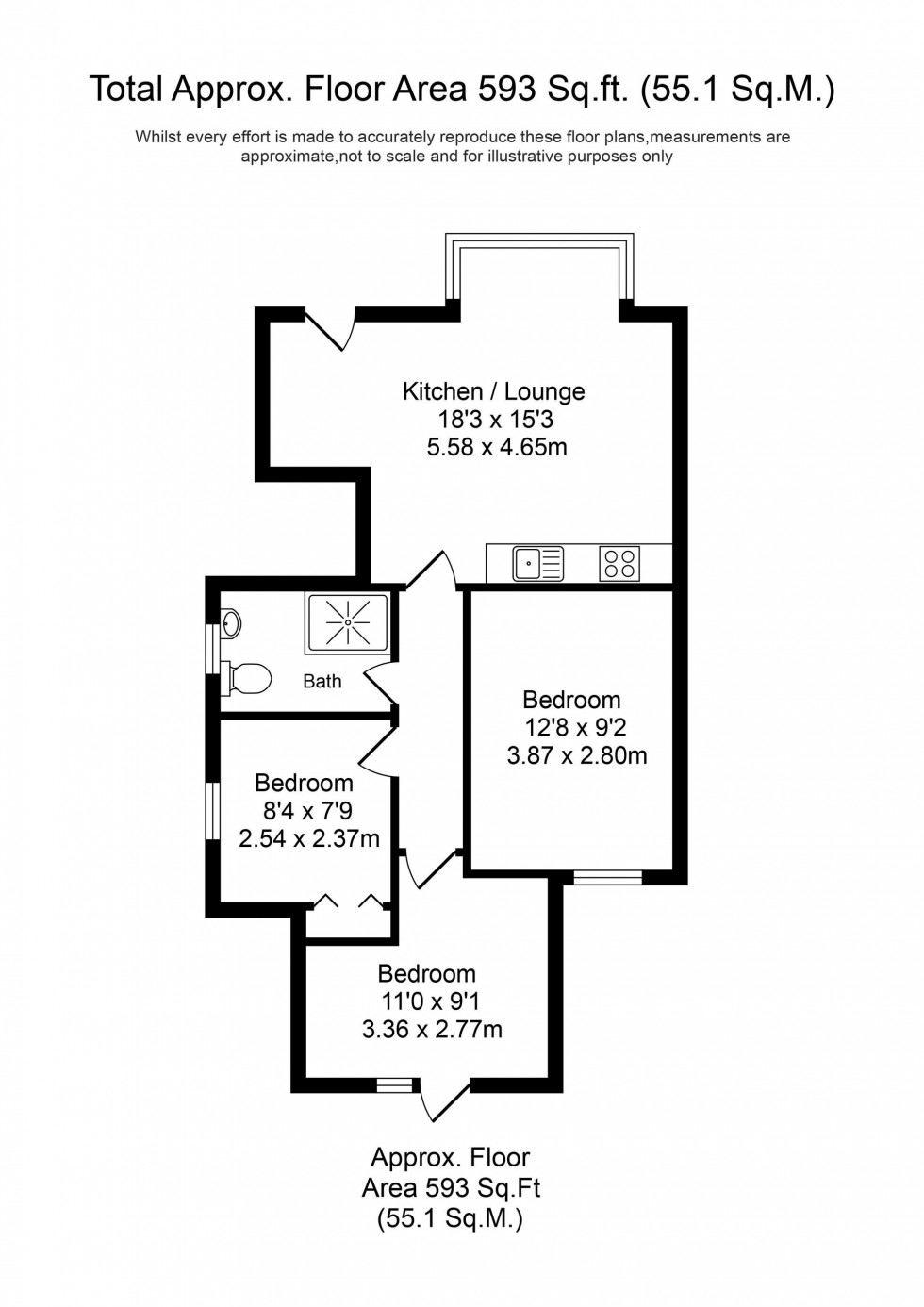 Floorplan for Chapel Street, Ormskirk, L39