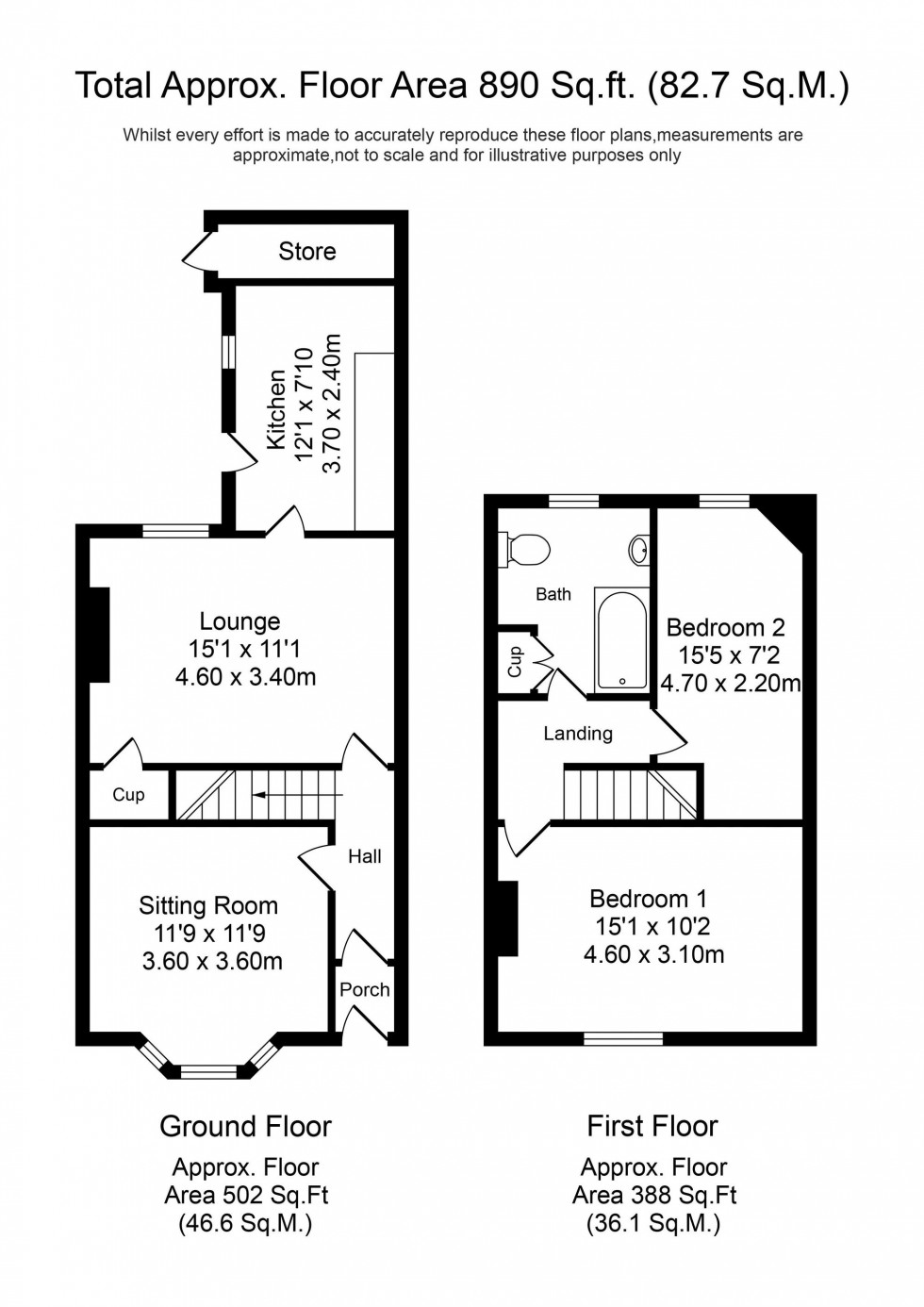 Floorplan for Southport Road, Ormskirk, L39