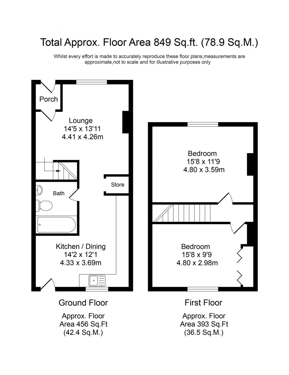 Floorplan for Halsall Lane, Ormskirk, L39