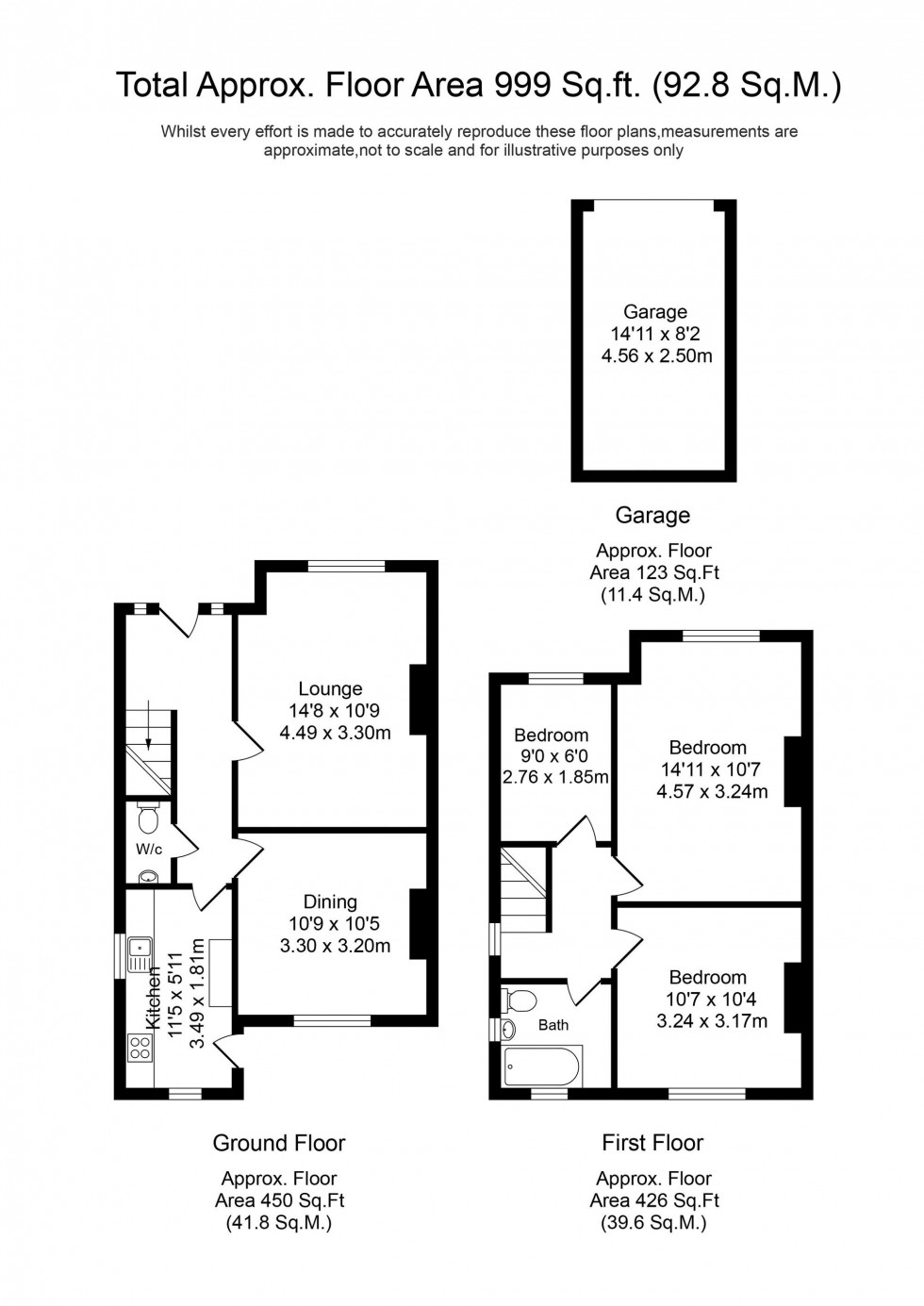 Floorplan for Colinmander Gardens, Ormskirk, L39