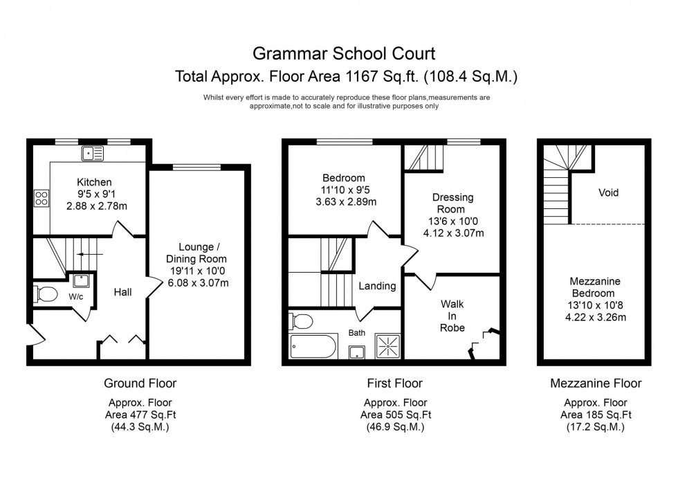 Floorplan for Grammar School Court, Ormskirk, L39