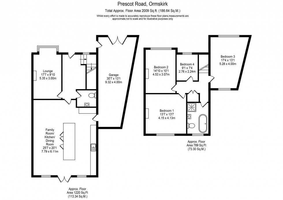 Floorplan for Prescot Road, Ormskirk, L39