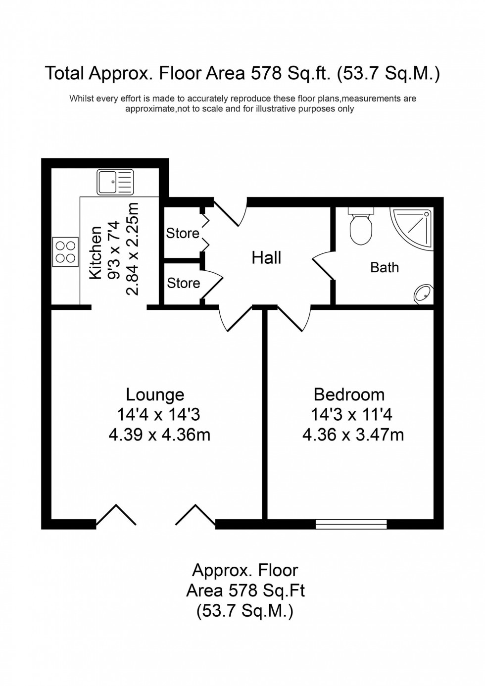 Floorplan for Aughton Street, Brookside Aughton Street, L39