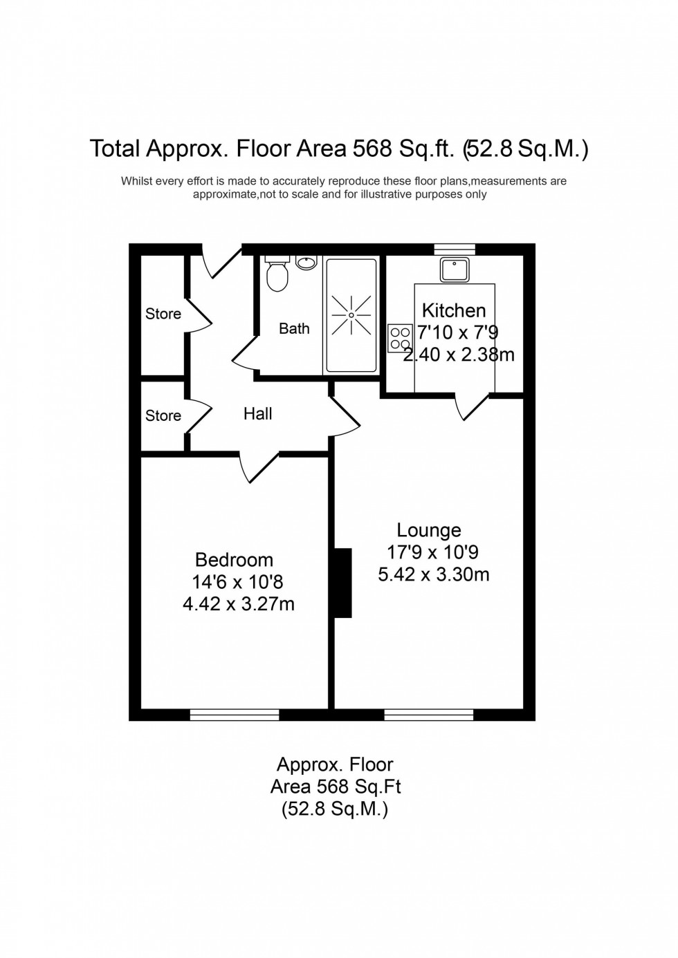 Floorplan for Green Lane, The Fountains Green Lane, L39