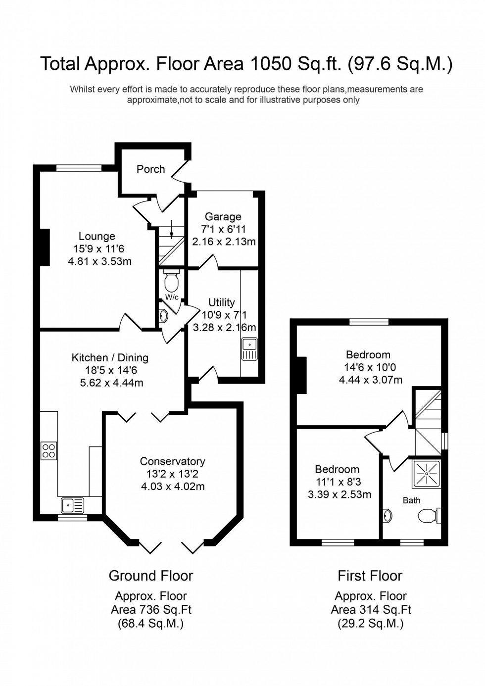 Floorplan for Asmall Lane, Ormskirk, L39