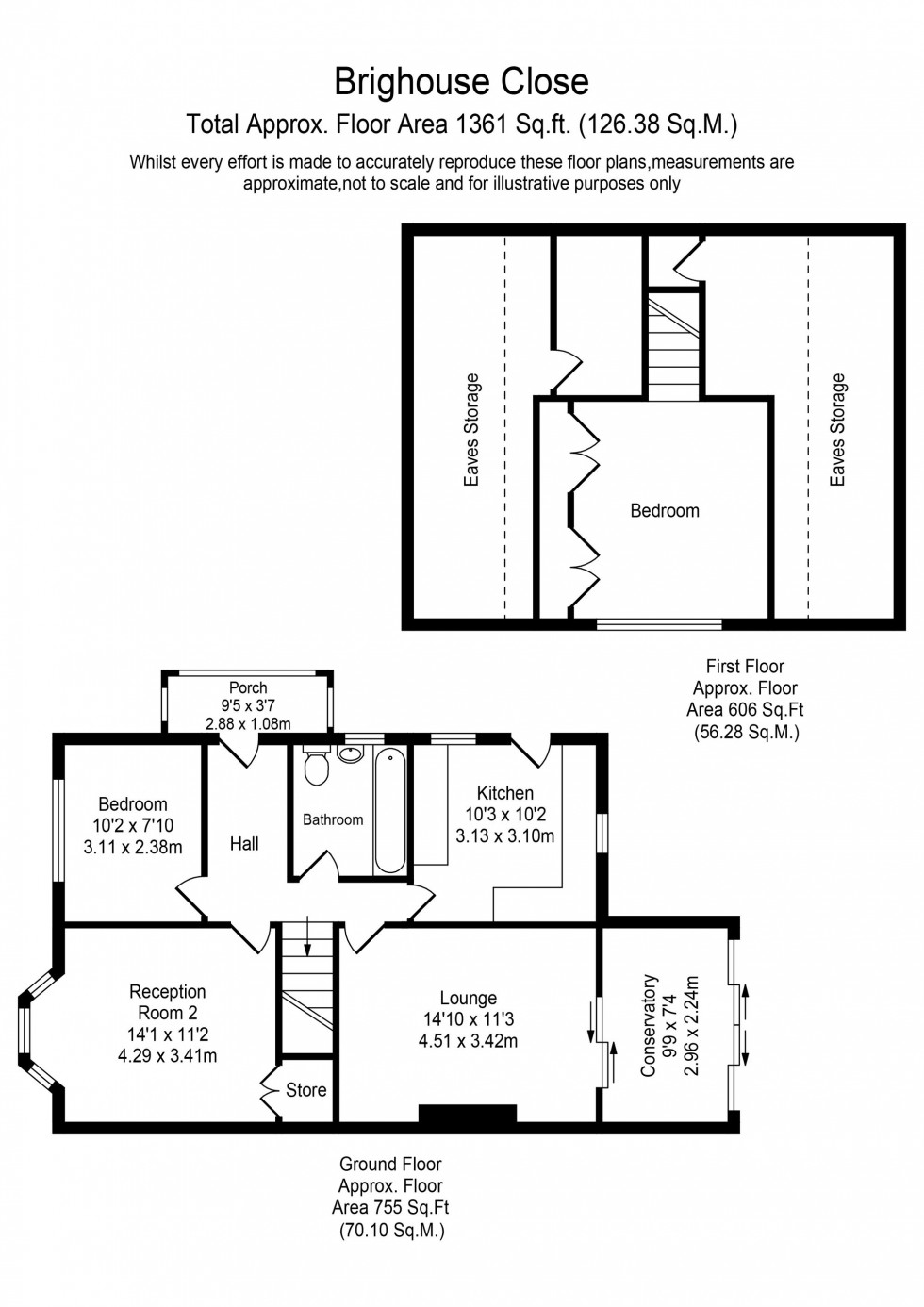 Floorplan for Brighouse Close, Ormskirk, L39