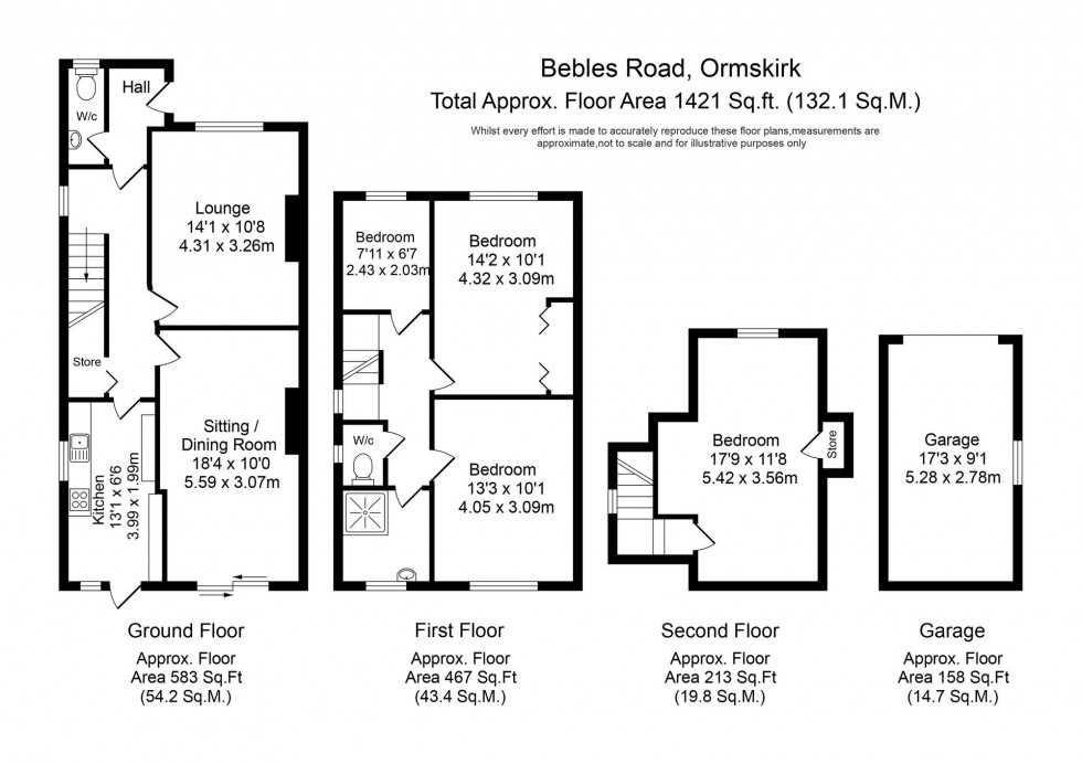 Floorplan for Bebles Road, Ormskirk, L39
