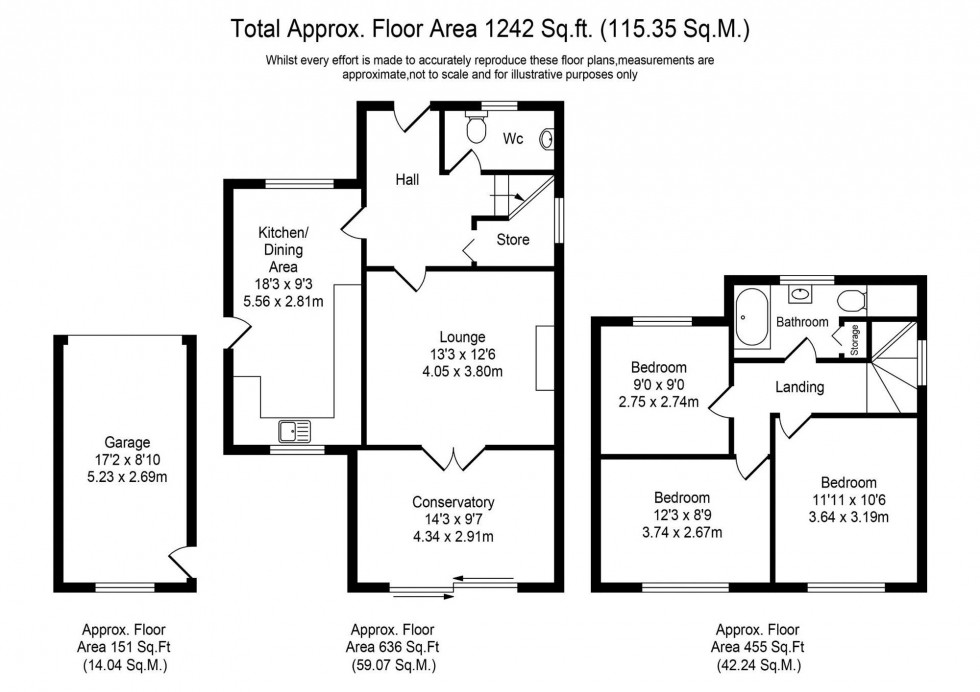 Floorplan for Grove Park, Ormskirk, L39