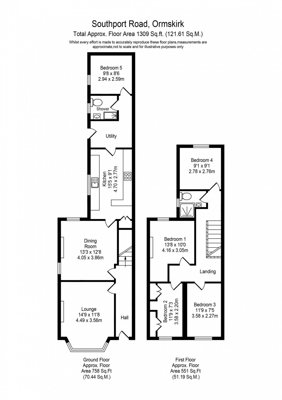 Floorplan for Southport Road, Ormskirk, L39