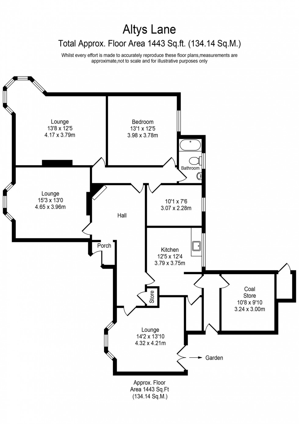 Floorplan for Altys Lane, Ormskirk, L39