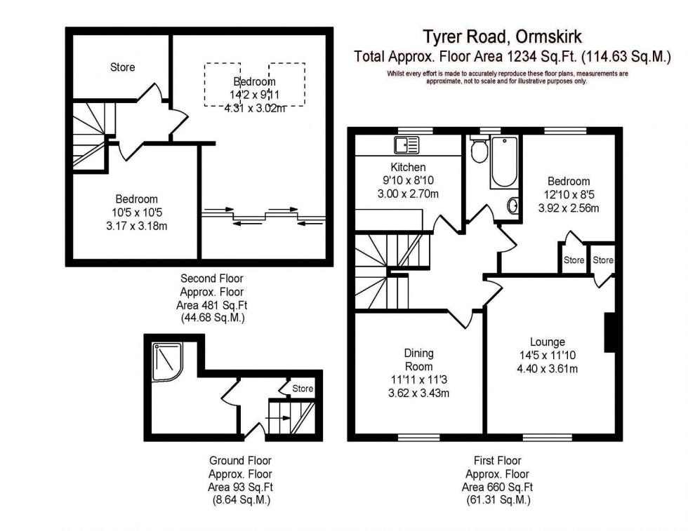 Floorplan for Tyrer Road, Ormskirk, L39