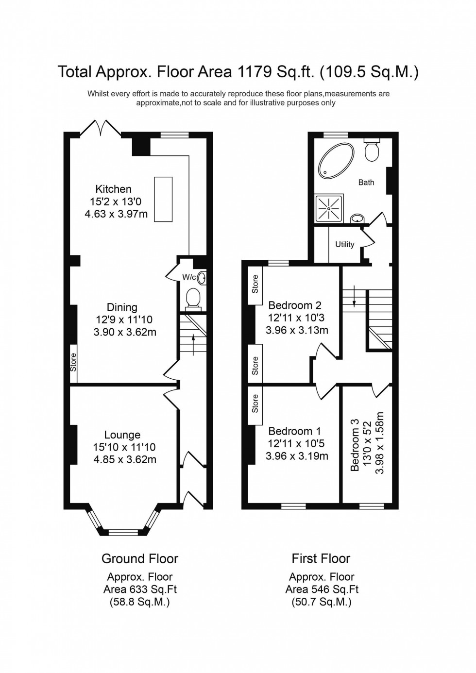 Floorplan for Halsall Lane, Ormskirk, L39