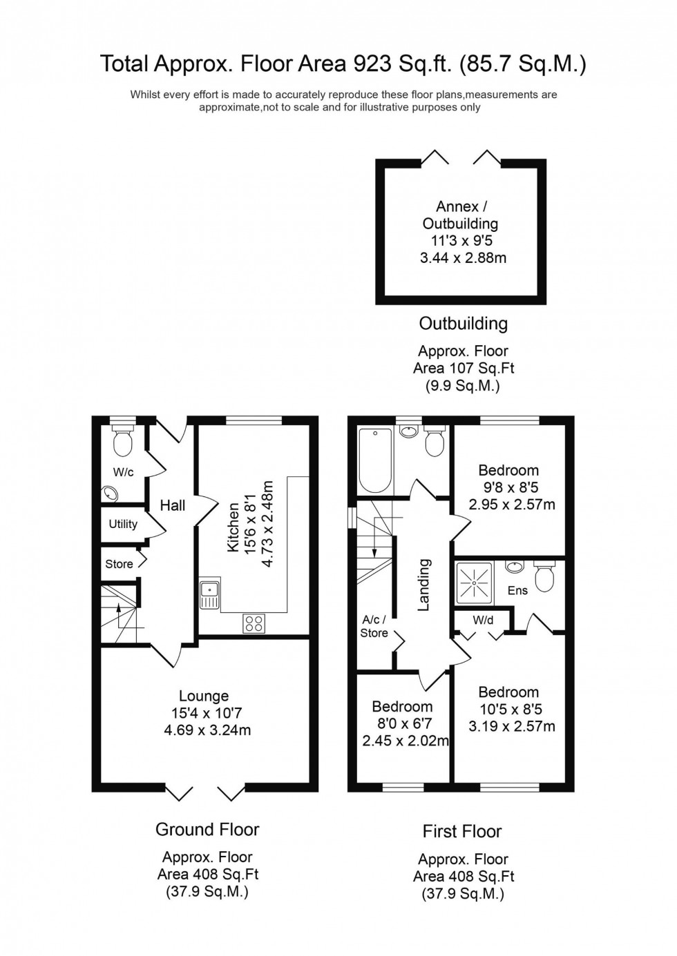 Floorplan for Greetby Walk, Ormskirk, L39