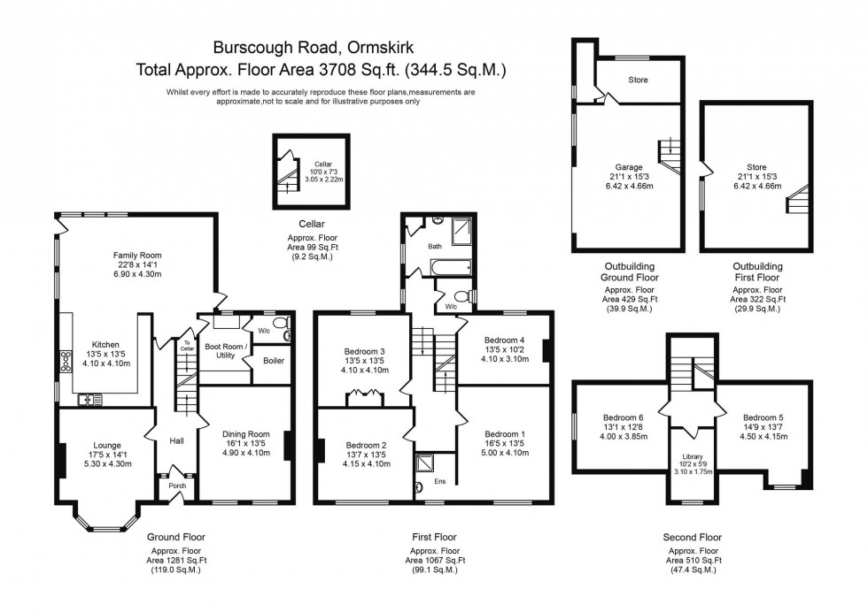 Floorplan for Burscough Road, Ormskirk, L39