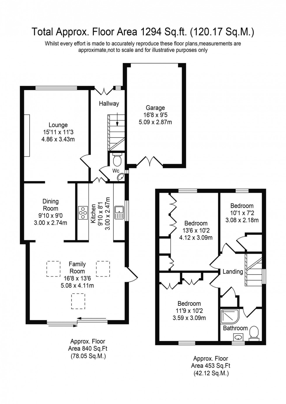 Floorplan for Burnside, Parbold, WN8