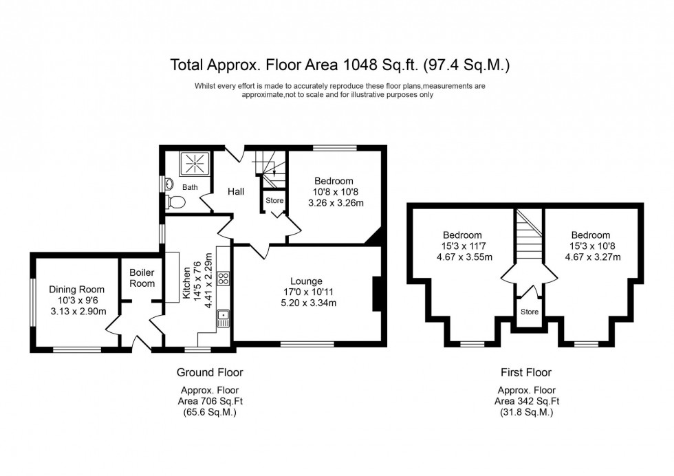 Floorplan for Beech Avenue, Parbold, WN8