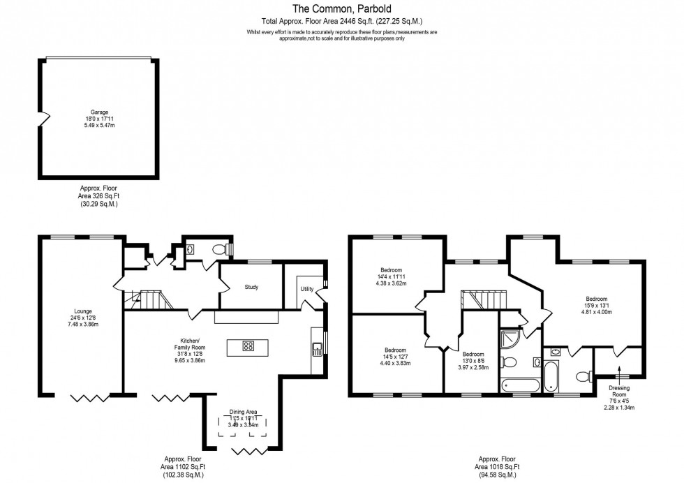 Floorplan for The Common, Parbold, WN8