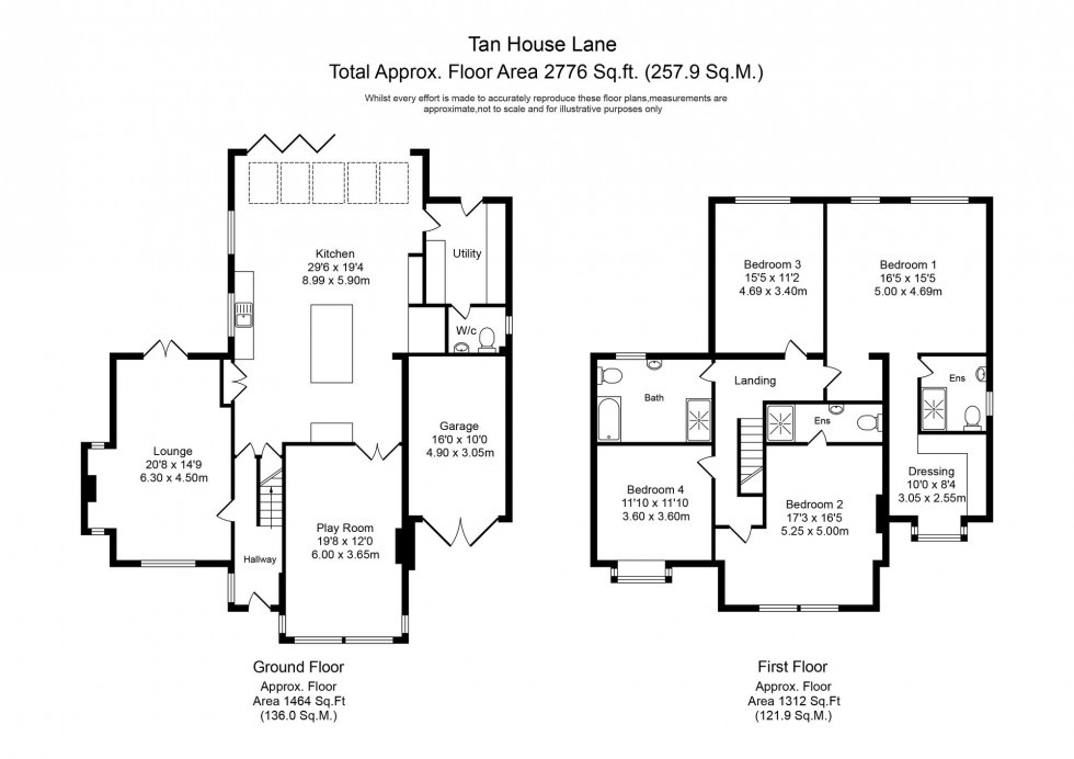 Floorplan for Tan House Lane, Parbold, WN8