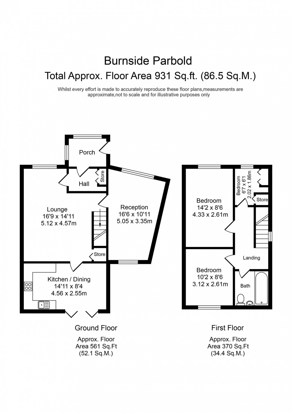 Floorplan for Burnside, Parbold, WN8