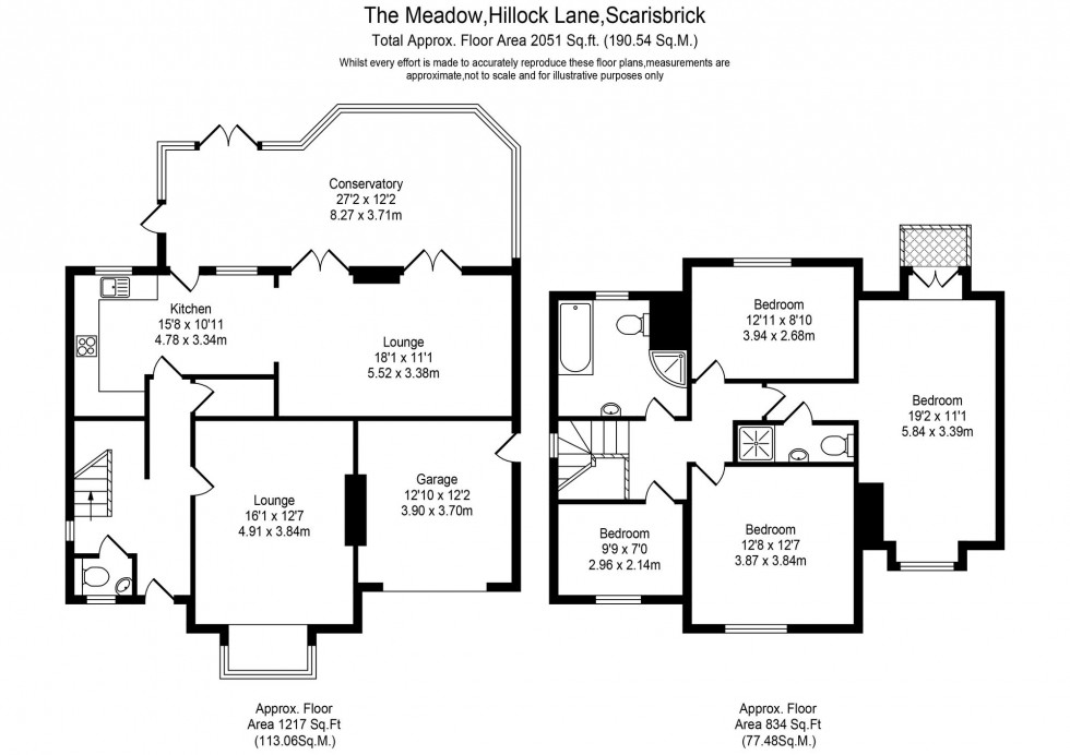 Floorplan for Hillock Lane, Scarisbrick, L40