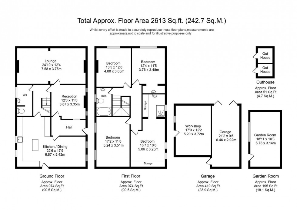 Floorplan for Pinfold Lane, Scarisbrick, L40