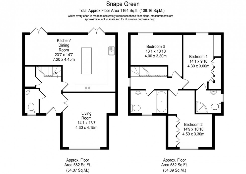 Floorplan for Snape Green, Scarisbrick, PR8