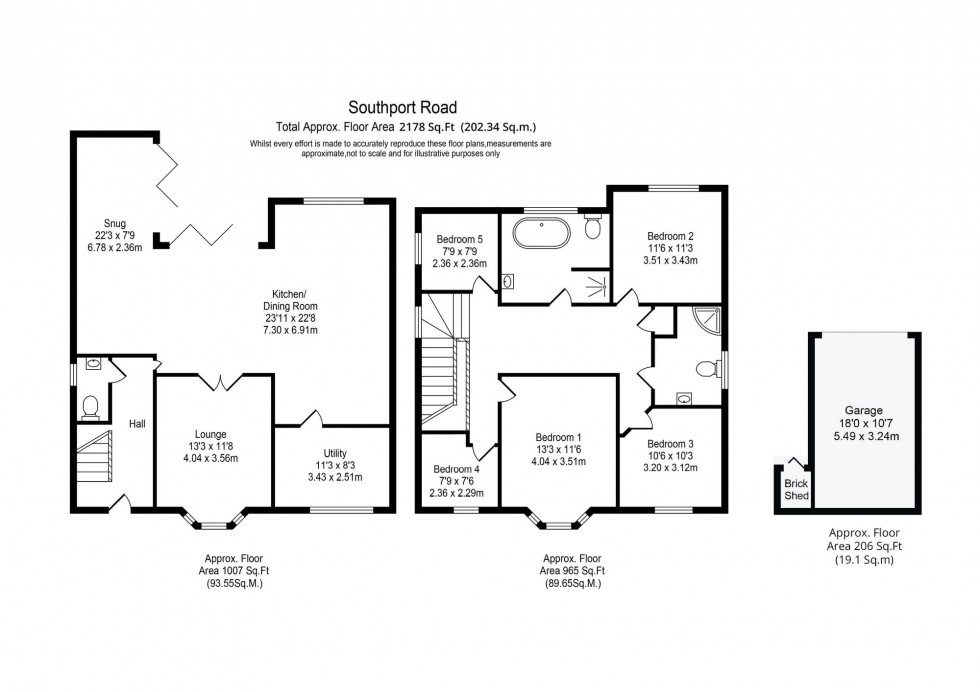 Floorplan for Southport Road, Scarisbrick, PR8