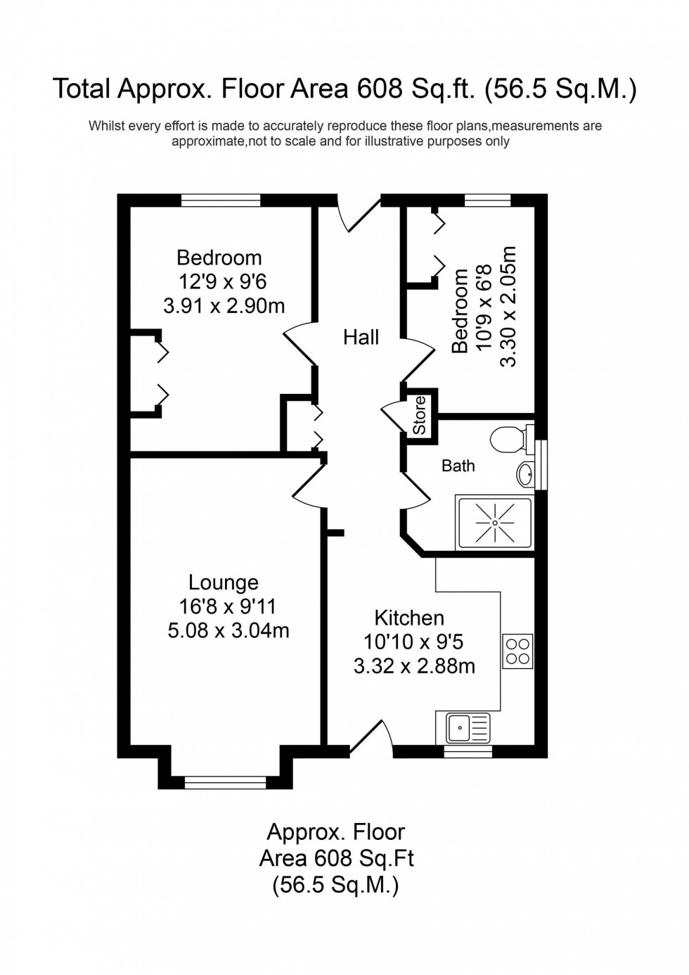 Floorplan for Lady Anne Close, Scarisbrick, L40