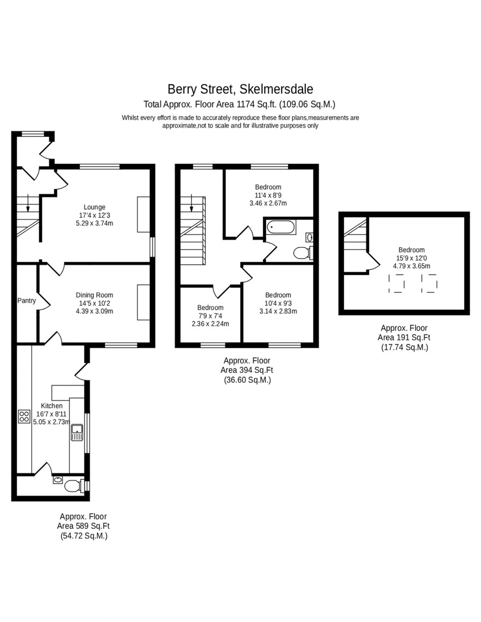 Floorplan for Berry Street, Skelmersdale, WN8