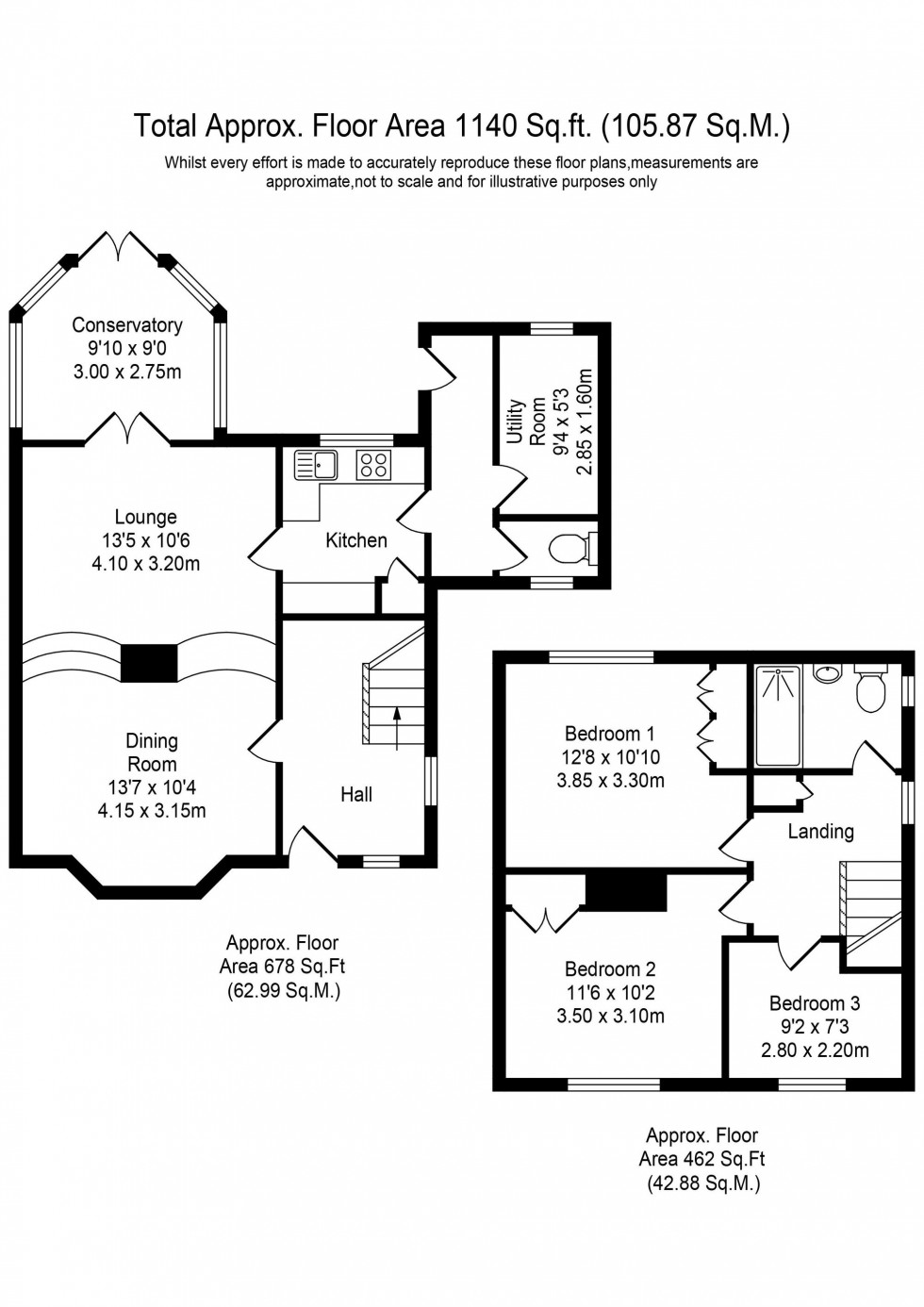 Floorplan for Olive Grove, Skelmersdale, WN8