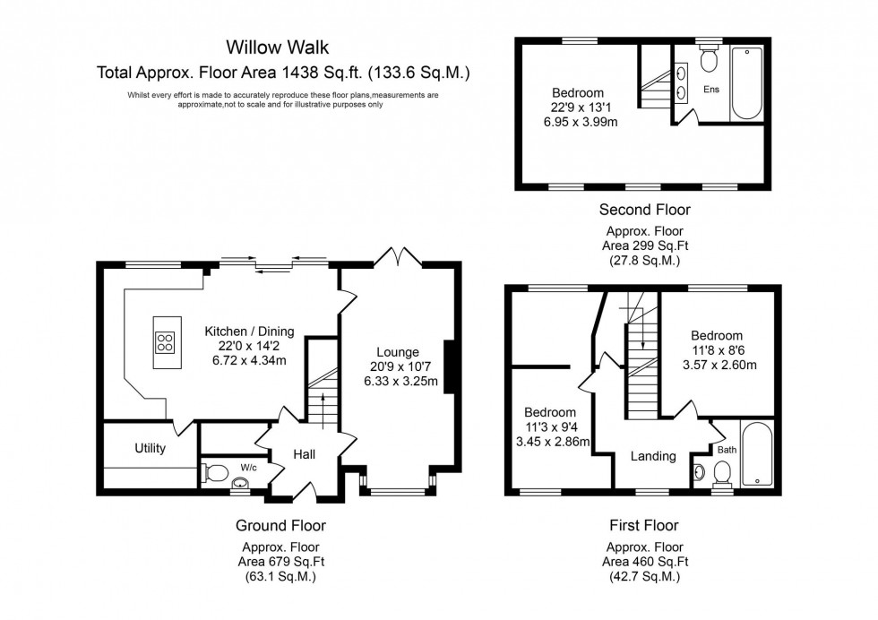 Floorplan for Willow Walk, Skelmersdale, WN8