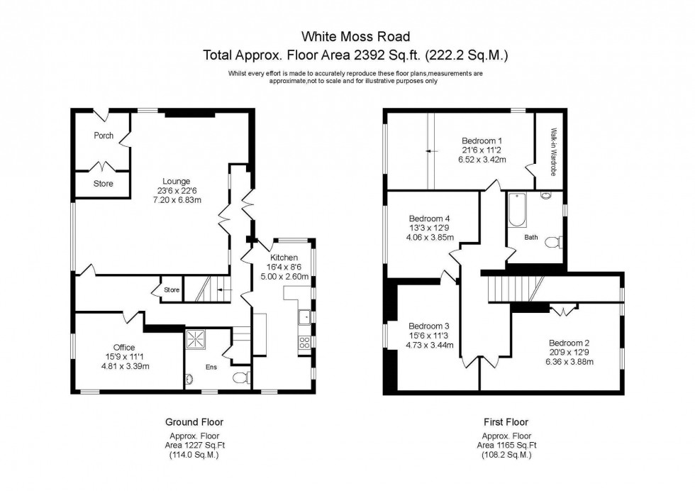 Floorplan for White Moss Road, Skelmersdale, WN8
