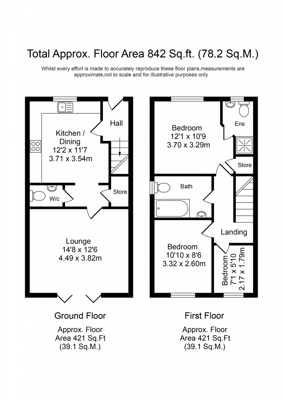 Floorplan for Jackfield Way, Skelmersdale, WN8