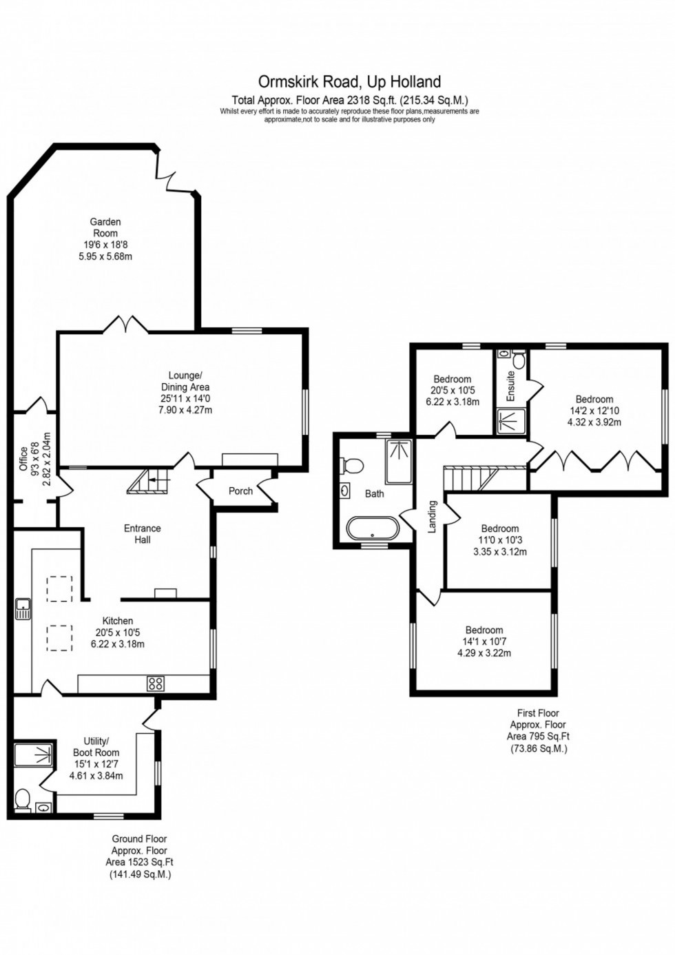 Floorplan for Ormskirk Road, Upholland, WN8