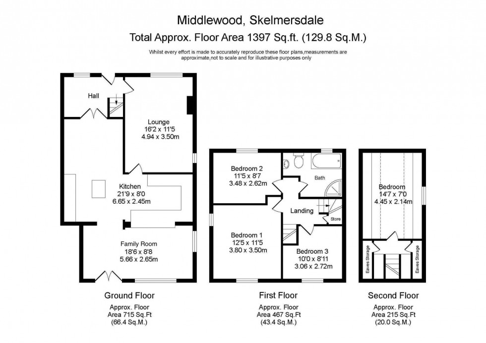 Floorplan for Middlewood, Skelmersdale, WN8