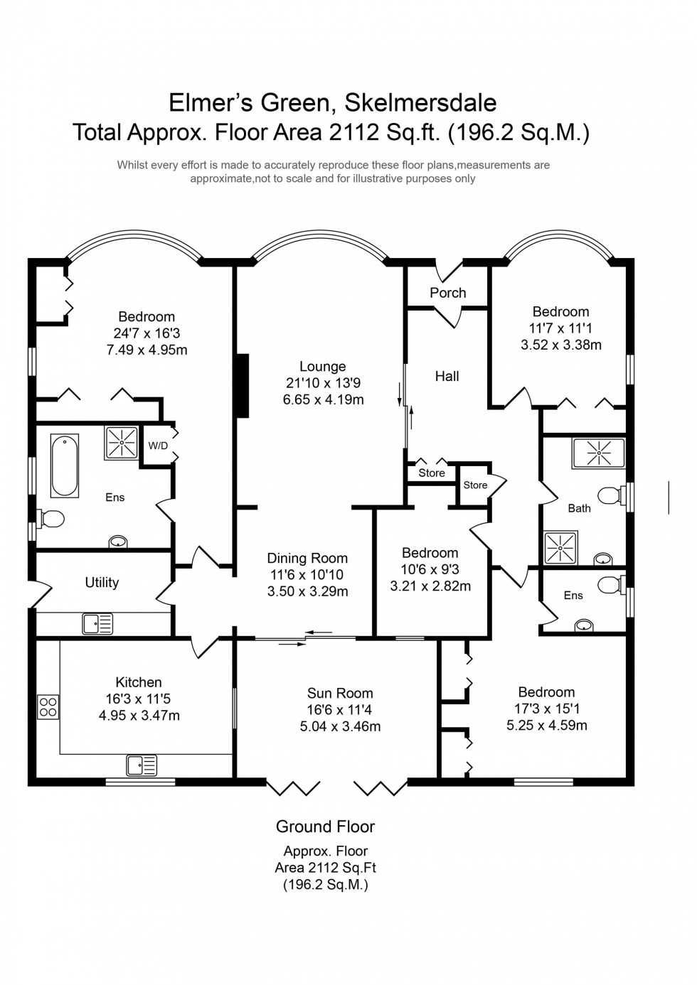 Floorplan for Elmers Green, Skelmersdale, WN8