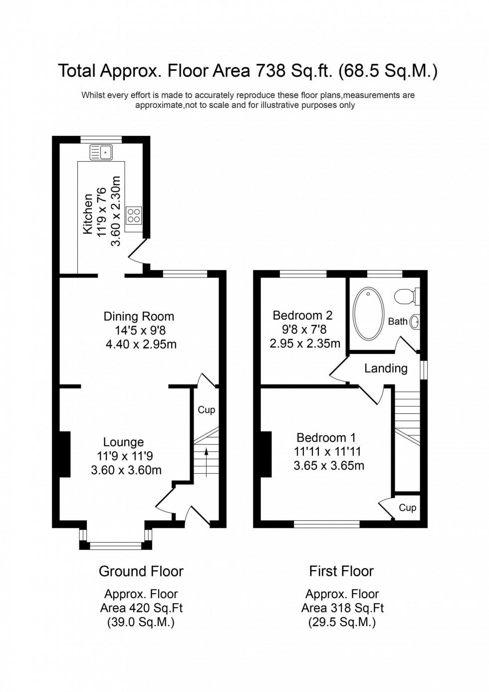 Floorplan for Ashwall Street, Skelmersdale, WN8