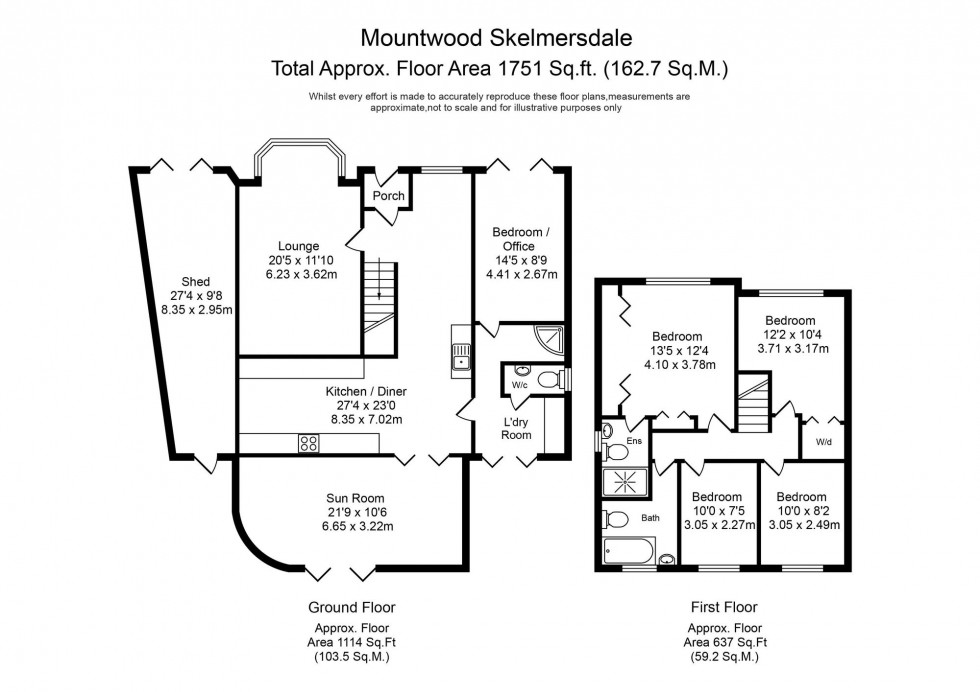Floorplan for Mountwood, Skelmersdale, WN8
