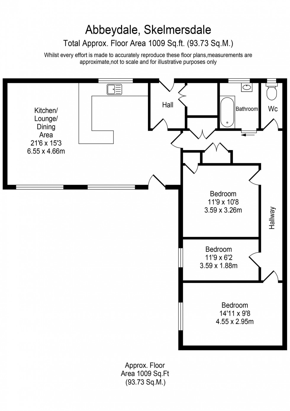 Floorplan for Abbeywood, Skelmersdale, WN8