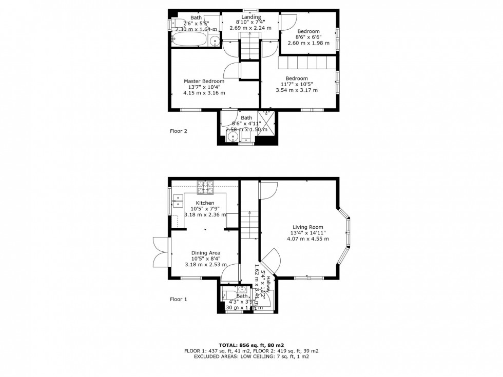 Floorplan for Joyford Close, Skelmersdale, WN8