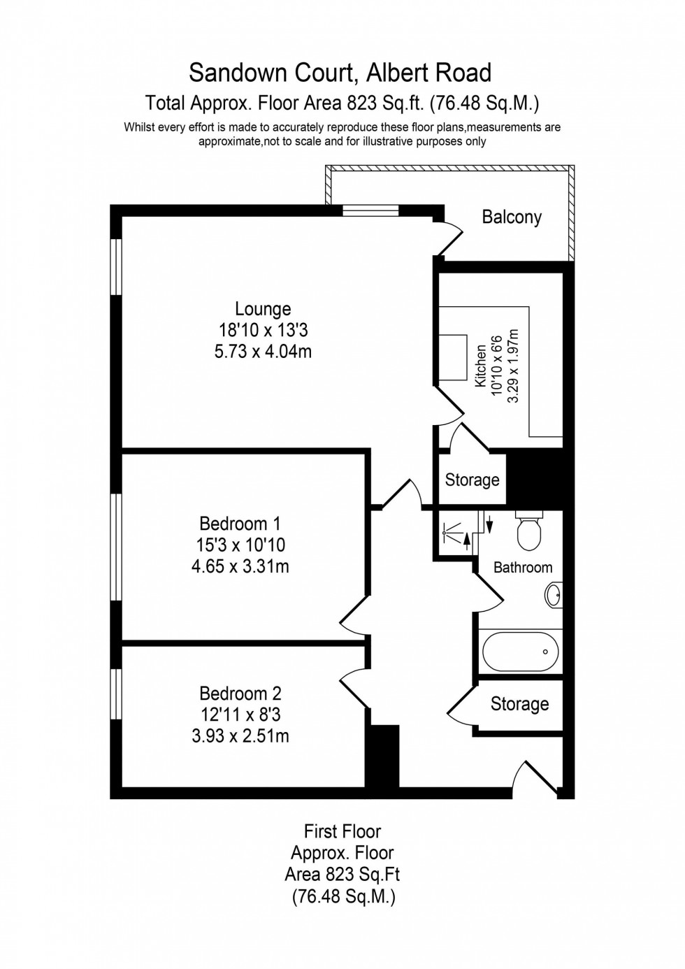 Floorplan for Albert Road, Southport, PR9