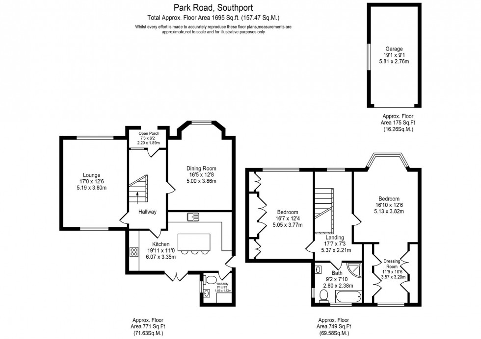 Floorplan for Park Road, Southport, PR9