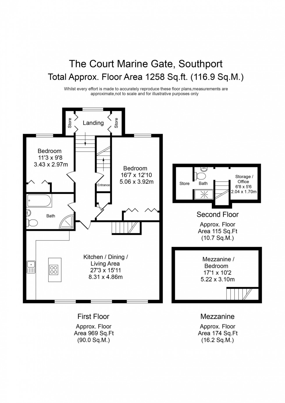 Floorplan for Promenade, Southport, PR9