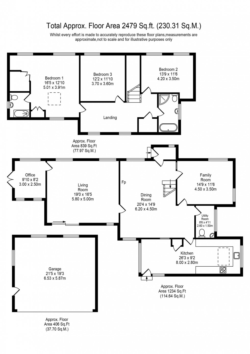 Floorplan for Moss Lane, Skelmersdale, WN8
