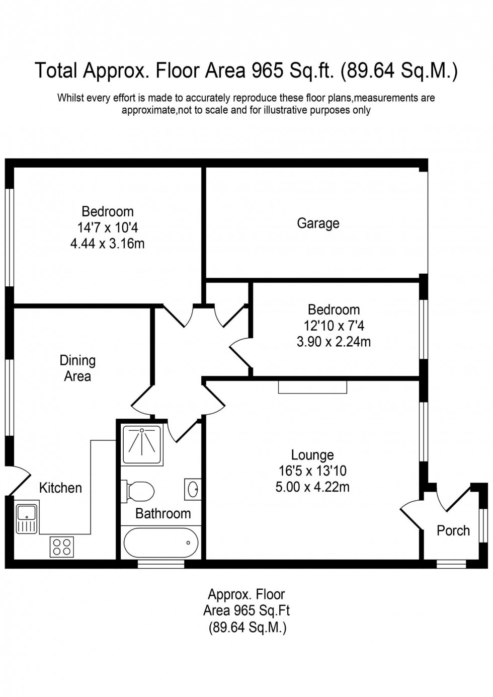 Floorplan for Althorpe Drive, Southport, PR8