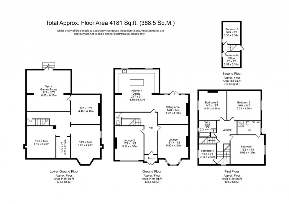 Floorplan for Chambres Road, Southport, PR8