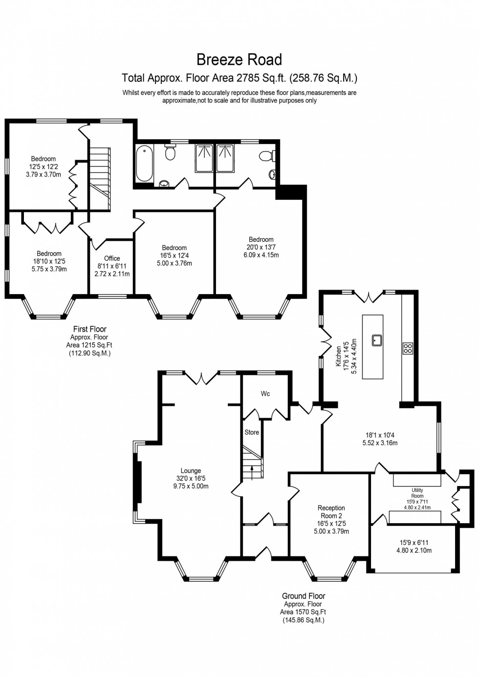 Floorplan for Breeze Road, Southport, PR8