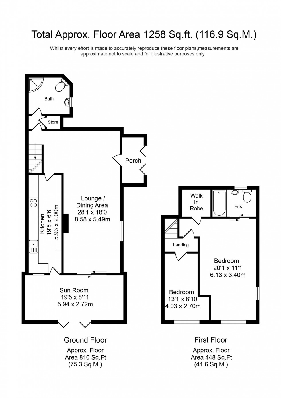 Floorplan for Gloucester Road, Southport, PR8