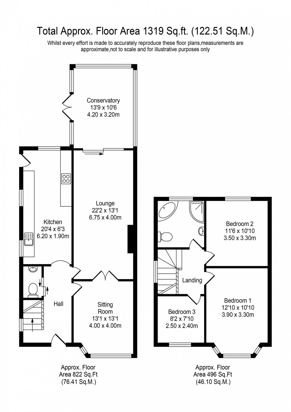 Floorplan for Carr Lane, Southport, PR8