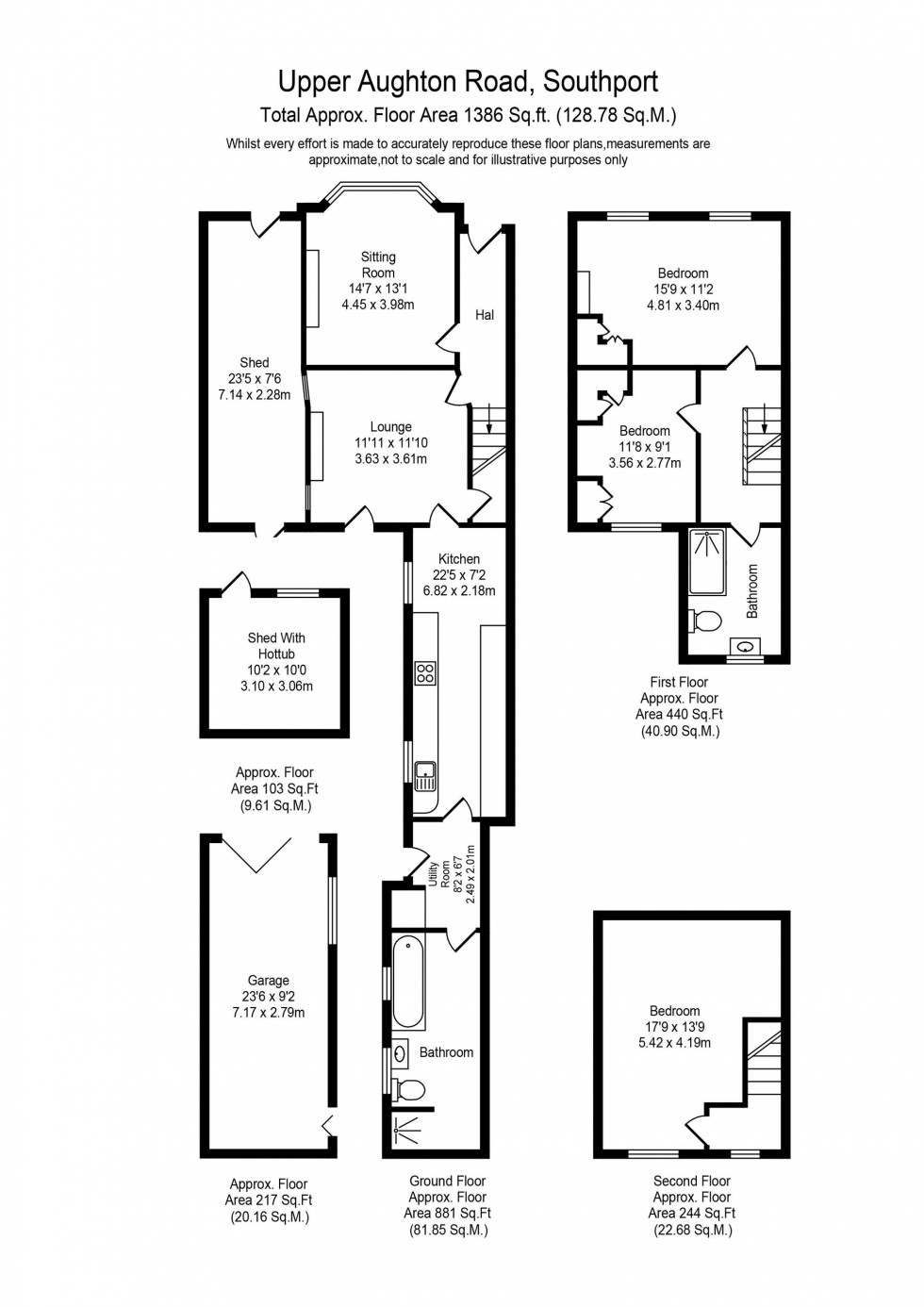 Floorplan for Upper Aughton Road, Southport, PR8